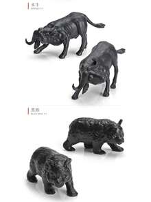 12pcs Simulation Animal Figure,Mini Wild Animal Model Toy,Education Science Teaching Toy, And Learning Toy,Tiger,Elephant,Lion - Multicolor - View 8