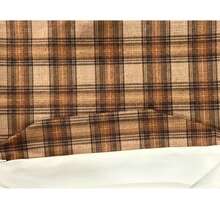 shangxia 2PCS--Earth Tone Brown Plaid Pattern Throw Pillow Covers, American Vintage Autumn Plaid Print Cushion Covers, Pillow Insert Not Included - Multicolor - View 3