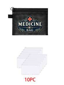 網格化妝包，印有「My Medical Stuff」卡通紅十字圖案，紅色加厚便攜收納包，化妝包，護膚包，旅行必需品，宿舍用品，新娘禮物，母親節禮物，生日禮物，送給朋友和老師的禮物，收納包，浴室收納包，珠寶收納包，唇彩和化妝品收納包，學生宿舍盥洗包，送給妻子、家人、朋友、同事的禮物 - 彩色 - 查看 16