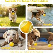 6.5cm Dog Chew Toy Ball, Squeaky Interactive Dog Ball, Durable Rubber Teething Tooth Care Toy, Textured Anti-Bite Fetch Ball, Suitable For Small And Medium Dogs And Puppies, Indoor And Outdoor Pet Play - Multicolor - View 4