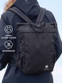 CAMEL CROWN Large Capacity Lightweight Minimalist Hiking Backpack, Waterproof Portable Travel Backpack, Suitable For Outdoor Climbing And Sports - Phantom Black - View 1