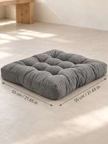 Bantal Lantai Tatami Persegi Besar 55CM, Bantalan Kursi Berumbai Tebal, Bantal Lantai Empuk Lembut untuk Ruang Tamu, Kamar Tidur, Membaca, Meditasi & Tempat Duduk di Lantai - Bantalan kursi tebal persegi - View 5