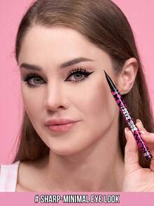 Misslyn -BOSS BABE Eyeliner And Mascara Set, Long-Lasting Pigment, Lengthening Lashes, Lightweight Formula, Infused With Tinted Synthetic Fibers To Make Sparse Lashes Look Thick And Full - #1+#50 - View 2