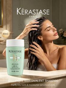 Kérastase Specifique Bain Divalent Shampoo 80ml, Balancing Shampoo For Oily Scalp Dry Ends, Deep Clean & Anti-Oil, Travel Size - Shampoo - View 10