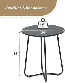 Bistro Tables - Black - View 5
