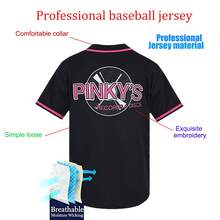"Next Friday"Pinky's Record Movie 90's Hip Hop Baseball Jersey, Stitched Party Holiday Gift Baseball Clothing Unisex - Black - View 4