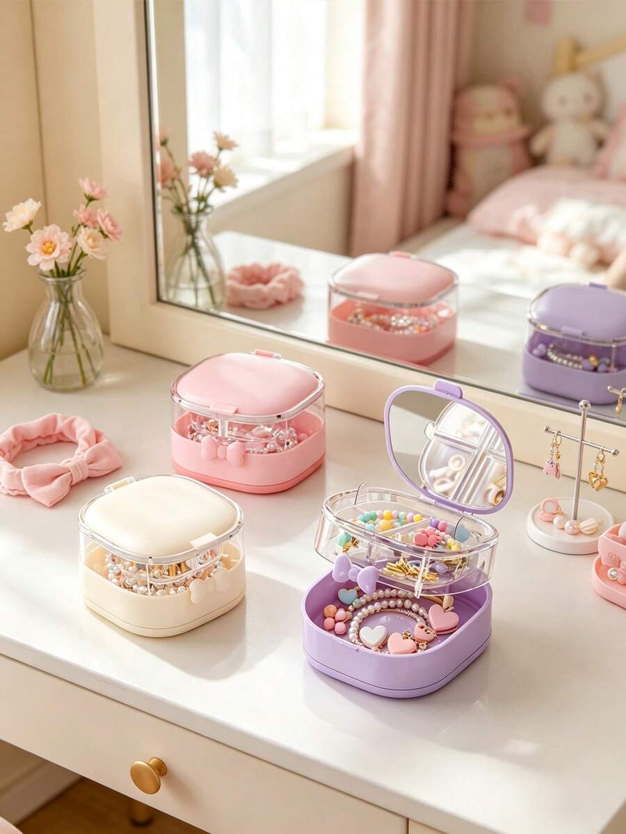 1pc Bow Hair Accessory Storage Box - Baby Supplies Organizer, Moisture ...