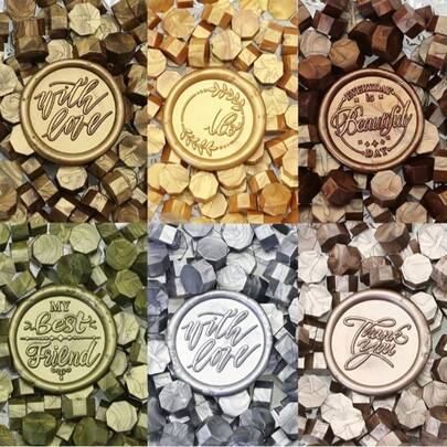 300pcs/Bag Octagonal Wax Beads, Handmade Card & Envelope Decoration, Sealing Wax, Suitable For DIY Crafts, Gift Wrapping, Envelope Sealing, Party Invitations, Christmas, Scrapbooking