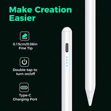 2026 Latest Stylus Pen, Compatible With Android And IOS Devices, 5 Colors Available, Active Stylus For Phone And Tablet, Smooth Writing Tip, Universal, Rechargeable, Portable, Multi-Functional, Holiday Gift, High Quality, Affordable, Daily Use, School, Work - Multicolor - View 6