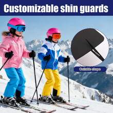 6pcs 16.5x12.7cm/6.5x5in Snowboard Shin Guards, Thickened Foam Cuttable Ski Shin Blockers Pads Protector For Ski Boot Liner Snowboarding Sports Protection Accessories - Multicolor - View 6