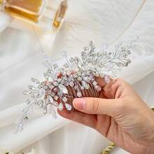 1pc Shiny Plant Elegant Party Iron Hair Comb Bridal Wedding Hair Accessory All Seasons - Color - View 8