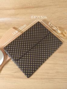 Fashionable Floral Print Handbag, Large Capacity Magnetic Multifunctional Portable Cash, Phone, Glasses, And Document Handbag - Coffee - View 9
