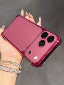 Luxury Four Corners Matte Transparent Shockproof Protection Case Compatible With IPhone 18 Pro Max 18Pro 17 Pro Max 17 Pro 17 16Pro Max 15 14 13 12 Pro Max 11 Anti-Drop Back Cover - Cherry Red - View 5