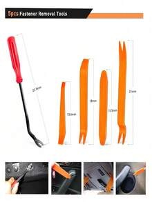 Kit Klip Penahan Plastik Otomotif 725 Buah, Klip Pengikat Rivet Pin Dorong Panel Trim Pintu Bumper Fender Mobil, Termasuk 30 Buah Gasket, 10 Buah Pengikat Kabel, Tuas Pengungkit 6 Inci, Kuning 4 Buah Alat Pembongkaran Mobil Untuk Sebagian Besar Mobil - 1 buah - View 8