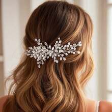 1pc Shiny Plant Elegant Party Iron Hair Comb Bridal Wedding Hair Accessory All Seasons - Color - View 4