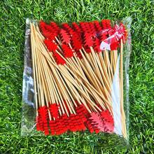 100pcs/50pcs Christmas Tree Cocktail Picks, Disposable Fruit Toothpicks, Christmas Tree Cupcake Food Decor, Christmas Party Decorations - Multicolor - View 9