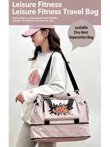10cm Expandable Large Capacity Campus Shoulder Storage Bag, Personalized Color Graffiti Print Large Capacity Shoulder Bag, Campus Swimming Fitness Shoulder Storage Bag, Shoulder & Handheld Dual-Use, Large Capacity Travel Storage Bag, Multiple Colors Available, Unisex, All Season - Shoulder Storage Bag - View 6