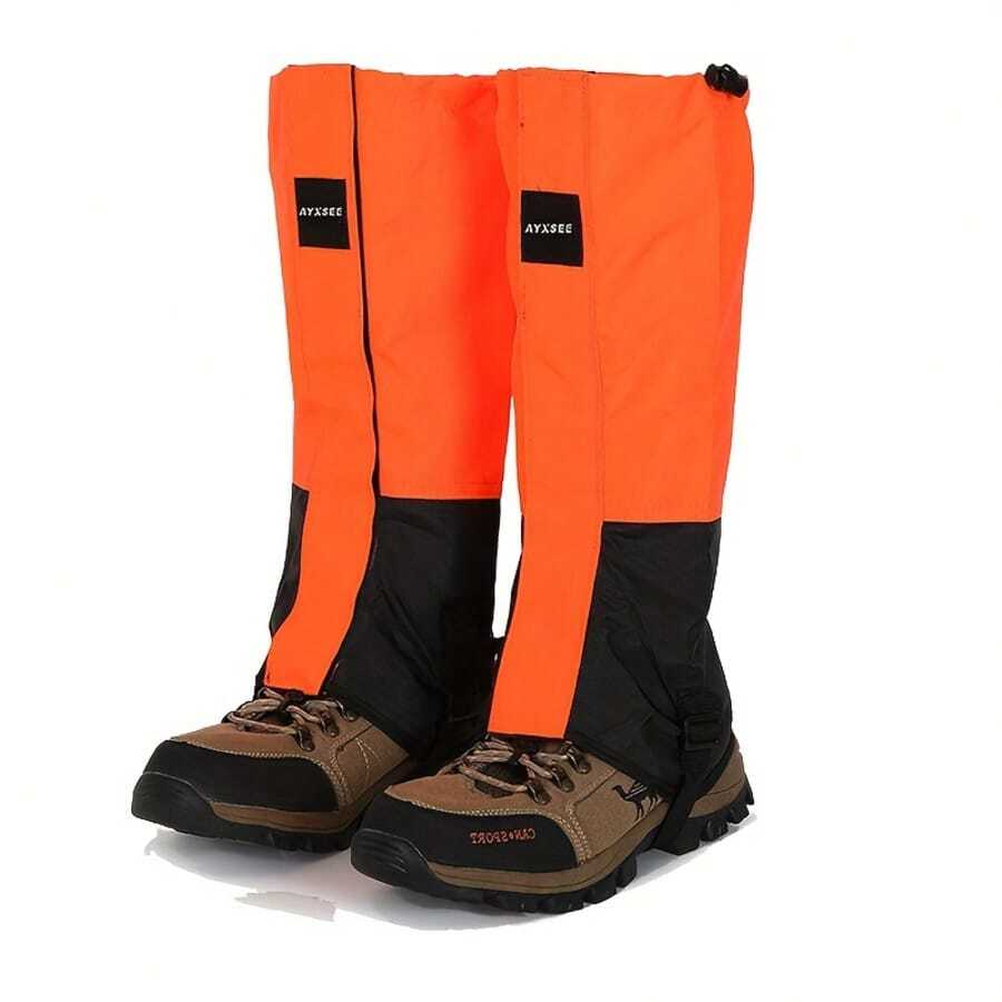 2pcs Lightweight Leg Gaiters, Hiking Leg Wraps, Sand/Mud/Snow Protection Leg Covers, Suitable For Outdoor Sports And Work, Hiking, Skiing, Hunting