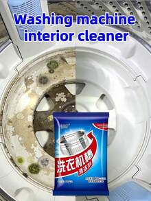 1/2/5/10pcs Strong Washing Machine Cleaner, Deep Descaling, Thorough Stain Removal, Suitable For Multiple Washing Machines Including Wall-Mounted, Top-Loading, Front-Loading And Old-Style Washing Machines - Powdery - View 2