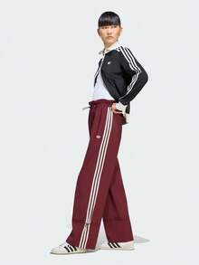 Adidas Originals Women's PLEAT NYLON TP Woven Long Pants LG4281 - Burgundy - View 4