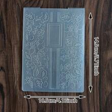 Floral Pattern Plastic Embossing Folder,2D Textured Vine Flower Leaf Embossing Template For Card Making Scrapbooking Paper Craft DIY Decor Embossing Folder - HC-1 - View 11