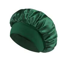 1pc Luxury Silk Satin Sleep Caps, Solid Color, Elastic Hair Protection Caps, Lightweight Comfortable For All-Night Wear, Hair Care, Shower, Gentle Fit To Scalp, For Her - Multicolor - View 13