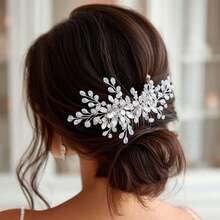 1pc Shiny Plant Elegant Party Iron Hair Comb Bridal Wedding Hair Accessory All Seasons - Color - View 7