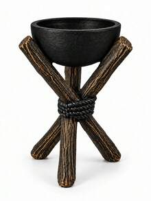 1Pc Artistic Tripod Bowl Candle Holders, Desktop Centerpiece For Wedding & Holiday Decor - Tripod Stand - View 12