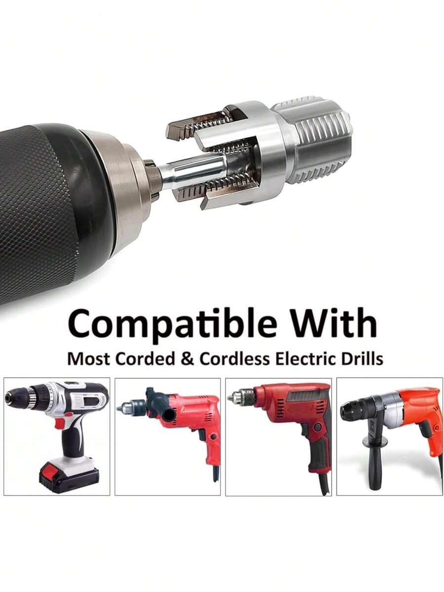 5pcs Heavy Duty Pipe Threading Tool Set, Suitable For 1/2", 3/4" And 1" Internal/External Threads And PVC/Plastic Pipes, Suitable For Water Pipe Installation, Suitable For PVC, PPR And MPP Pipe Systems - Pipe Threading Tool - View 1