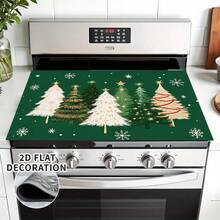 1pc Christmas Absorbent Mat, Christmas Tree Pattern, Kitchen Countertop Absorbent Drying Mat, Coffee Machine Mat, Pour Over Coffee Pot Mat, Dish Drying Mat, Non-Slip Heat Resistant Kitchen Mat, Table Mat, Breakfast Mat, Washing Machine Mat, Home Kitchen Dining Table Coffee Shop Bar Decor Mat, Holiday Party Housewarming Gift, Christmas Holiday Gift! - Multicolor - View 13