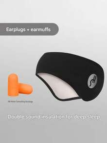 Blackout Soundproof Sleep Mask Set (Eye Mask + Earplugs), Adjustable Multifunctional Ear Cover, Warm Sports Headband, Blindfold Sleep Mask, Suitable For All Skin Types - Ideal For Travel And Napping, Travel Essential, Back To School Gift - Multicolor - View 24