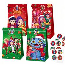KPop Demon Hunters 12Pcs/24Pcs Character Print Paper Gift Bags With Matching Stickers, Stylish Anime Figure Pattern Treat Goodie Bags, Heavy‑Duty Paper Favor Bags For Gathering Get‑Together Snack Candy Present Packaging, Multi-Functional Decorative Storage Packaging Bags, Used For Event Table Decoration, 4 Unique Vibrant Artistic Patterns, Foldable And Reusable Gift Storage Bags - Multi-color - View 2