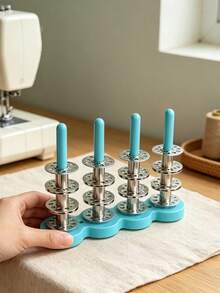 Magnetic Sewing Machine Core Holder - Plastic And Metal Core Storage Holder With Strong Magnetic Base For Orderly Access, Essential Sewing Accessories - Multicolor - View 3