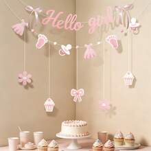 Mom-To-Be Celebration Party Decoration Banner Garland Baby Gender Reveal Backdrop Baby Shower Gift Party Baby Baptism Welcome Baby Party - Multicolor - View 7