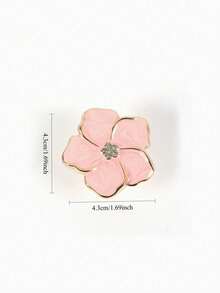 4pcs/Set Baby Nursery Floral Drawer Pulls, Pink Resin Cabinet Knobs, Cute Flower Vanity Handles For Nursery Furniture Decor - Multicolor - View 7
