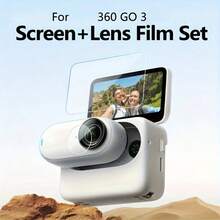[2+2] Pelindung Layar untuk Kamera Insta360 GO3, Tahan Gores, Permukaan Halus, Cocok untuk Aksesori Kamera Aksi, Aksesori Kamera. | Permukaan Mengkilap | Kaca Tahan Gores, Perlindungan Lensa Kamera - View 9