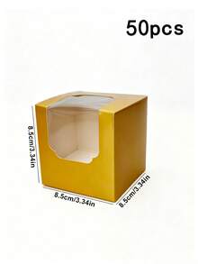 5pcs/10pcs/20pcs/50pcs Christmas Gift Boxes Individual Single‑Slot Paper Boxes With Clear Window, Elegant Gift Packaging Boxes For Party Gathering Favors & Present Storage - View 16