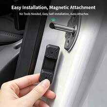 2/4 Magnetic Car Door Lock Cushions, Anti Fall Door Noise Reduction Shock Absorbers, Model Y Rubber Free Door Lock Protection Accessories - A229 - View 4