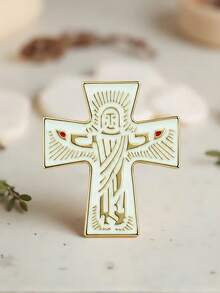 God's Beloved Bubble Letter Brooch Sweet Cool Faith Brooch Bag Jacket Accessory Gift - Multicolor - View 13