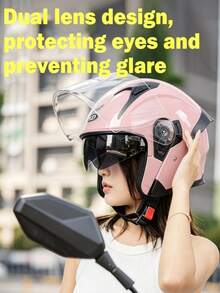 AD Motorcycle Helmet HD Anti Fog Double Lens Open Face Helmets Seasons DOT Certified Rideing Protective Helmet Free Size - K5 - View 5