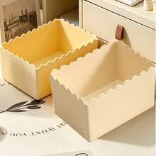 Multi-Layer Dust-Proof Desktop Organizer Box, Stationery & Cosmetics Storage Box For Vanity, Entryway, Drawer-Style - Multicolor - View 3