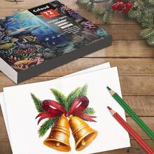 72 Colored Pencil Set- 3.3mm Rich Pigment Soft Core Wax-Based - Ideal For Coloring Drawing Sketching Shading Blending - Vibrant Color - 72-color Colored Pencils a - View 3