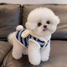 1pc Cute Winter Plush Rabbit Style Pet Vest, Thickened, Suitable For Leash Design - Multicolor - View 3