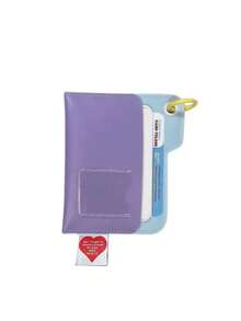 Card Holder Keychain Multi-Slot Card Holder, Spring Rope Strap With Hollow Metal Butterfly & Heart Pendant, Color-Block Layered Card Sleeve; Suitable For Students And Office Workers, Can Store Campus Card And Access Card, Daily Commute And Campus Travel, Valentine's Day And Birthday Gift, Sweet & Cool Y2K Style Portable Storage, Creative Small Gift For Best Friends - Multicolor - View 13