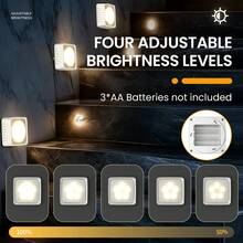 2 Packs Remote Touch LED Wall Sconce, Magnetic Stick-On Puck Light, 3 CCT Dimmable Battery Powered Under Cabinet Light With Timer Function, Wireless Wall Sconce For Bedroom, Stairway, Closet, Display Shelf - 2 Pcs - View 5