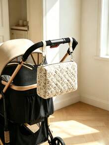 1pc Mother And Baby Storage Bag, Printed Organizer Bag, Hanging Storage Bag, Diaper Bag For Travel, Stroller Hanging Bag, Diaper Storage Bag, Multi-Functional Storage Bag, Convenient For Travel - Multicolor - View 1