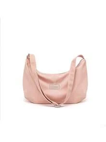 Black Nylon Crossbody Tote Bag, Soft Large Capacity Hobo Shoulder Bag With Adjustable Strap For Women - Multicolor - View 4
