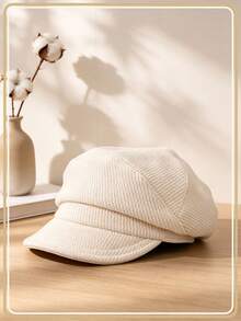 1pc Women's Beret Hat, Casual Polyester Fiber, Versatile For Daily Wear And Outdoor Use - Multicolor - View 5
