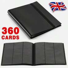 Trading Card Binder Album Folder 360 Cards P Ok Em On/MTG Sleeves Case - A - View 1