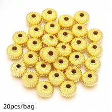20pcs/Pack Copper Pumpkin Beads Spacer Beads For Braided Rope DIY Bracelet Necklace Pendant Jewelry Making Accessories - Copper Beads - View 11